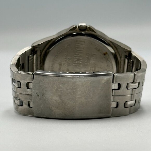 Indiana Colts Watch Men Silver Tone NFL Sports Football New Battery 6.5 Inch - Picture 11 of 14